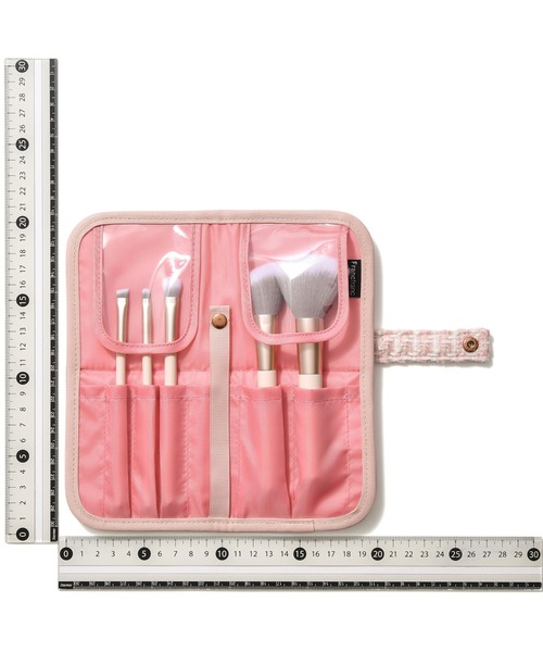ツイード メイクブラシセット ピンク（メイクブラシ）｜Francfranc