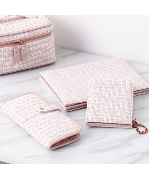 ツイード メイクブラシセット ピンク（メイクブラシ）｜Francfranc