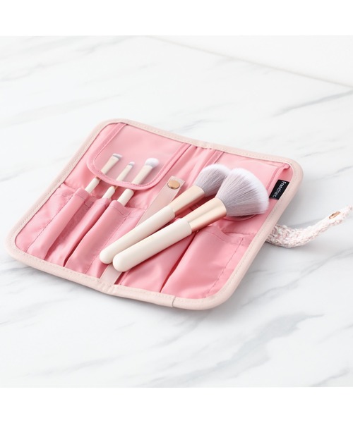 ツイード メイクブラシセット ピンク（メイクブラシ）｜Francfranc