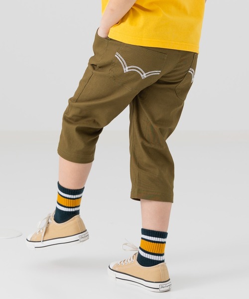 EDWIN(エドウィン)の「EDWIN / エドウィン 7分丈クロップドパンツ(その他パンツ・キッズ・ベージュ/カーキ/ブラック・130cm/120cm/110cm/100cm/90cm)」の1枚目の写真