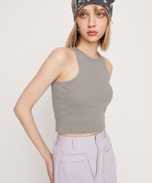 AME-SLEEVE CROP TANK アーム スリーブ クロップ タンク