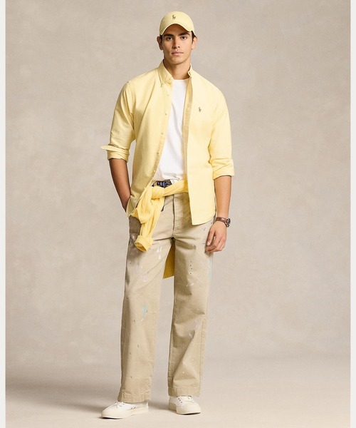 POLO RALPH LAUREN(ポロ ラルフ ローレン)の「アイコニック オックスフォード シャツ(シャツ/ブラウス・メンズ・イエロー・L/XXL/XS/XL/S/M)」の3枚目の写真