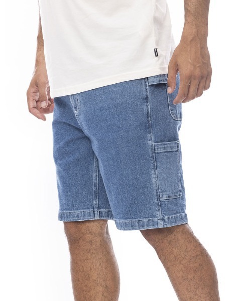 BILLABONG(ビラボン)の「【オンライン限定】BILLABONG メンズ BAD DOG WORKWEAR SHORT ウォークパンツ/ショートパンツ 【2024年春夏モデル】/ビラボン デニム(デニムパンツ・メンズ・エンジ/ブルー・30inch/32inch)」の4枚目の写真