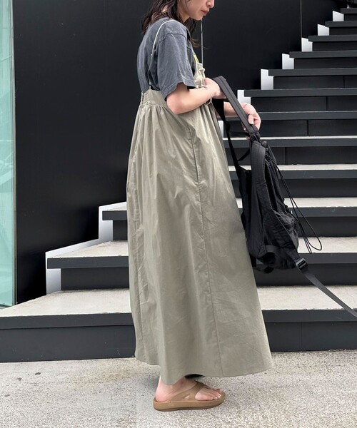 セール】タックデザインギャザーキャミワンピース（ワンピース