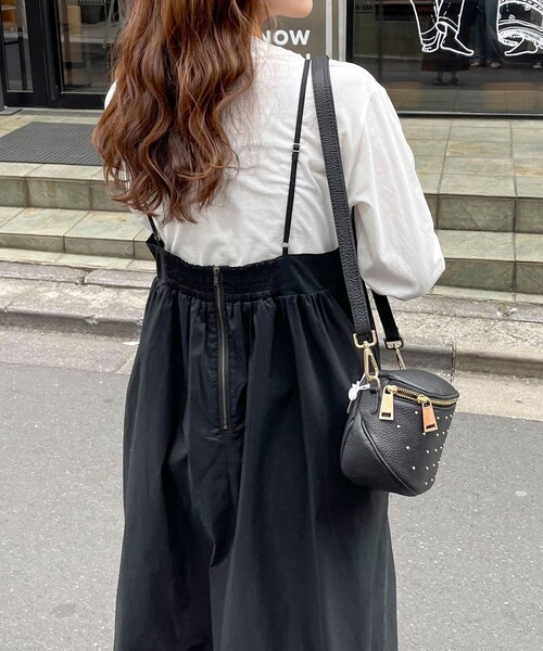 fredy emue（フレディエミュ）の「タックデザインギャザーキャミワンピース（ワンピース・レディース・ブラック/カーキ・38）」の18枚目の写真