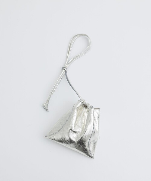 MARROW/ マローLLIC PILLOW シルバー MARROW（マロウ）の「【MARROW/(マロー)】METALLIC PILLOW