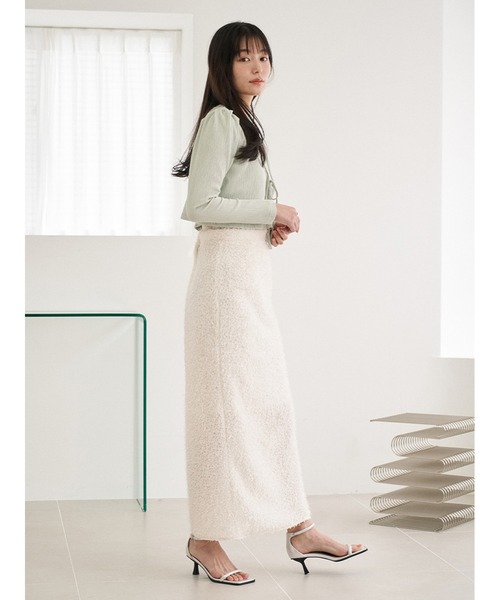 Stylevoice for xxx（スタイルヴォイスフォー）の「ランダムリブリボンカーディガン（Tシャツ/カットソー・レディース・グリーン/オフホワイト/ブラック・FREE）」の22枚目の写真