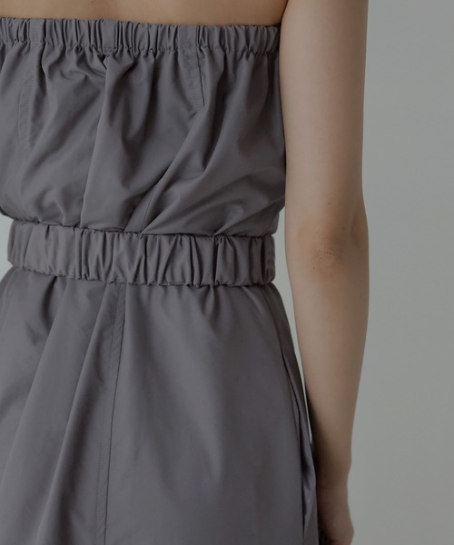 hellam(へラム)の「2WAYベアトップジャンスカ(サロペット/オーバーオール・レディース・グレイッシュベージュ/ブラック/グレー/ホワイト/カーキ・FREE)」の17枚目の写真