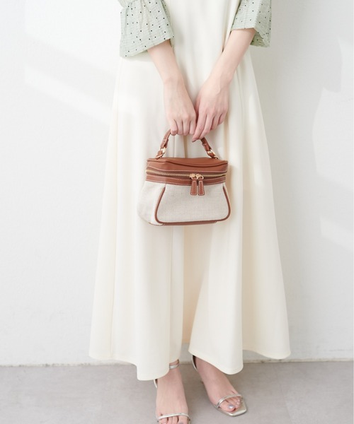 natural couture(ナチュラルクチュール)の「コンビバニティBAG(ショルダーバッグ・レディース・ブラック/ブラウン・FREE)」の10枚目の写真
