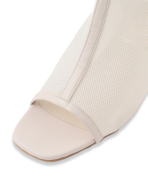 VICKY(ビッキー)の「【S~LLサイズ】メッシュブーツ(ブーツ・レディース・ブラック/オフホワイト・23.0cm/24.5cm/23.5cm/24.0cm)」の9枚目の写真