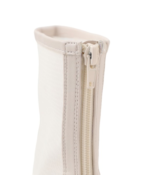 VICKY(ビッキー)の「【S~LLサイズ】メッシュブーツ(ブーツ・レディース・ブラック/オフホワイト・23.0cm/24.5cm/23.5cm/24.0cm)」の10枚目の写真