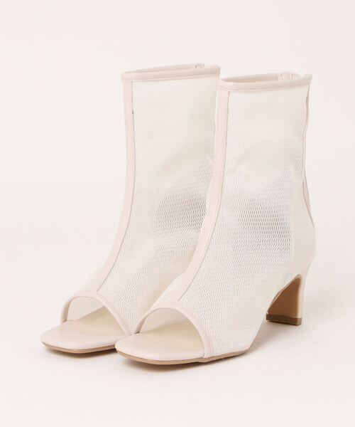 VICKY(ビッキー)の「【S~LLサイズ】メッシュブーツ(ブーツ・レディース・ブラック/オフホワイト・23.0cm/24.5cm/23.5cm/24.0cm)」の3枚目の写真