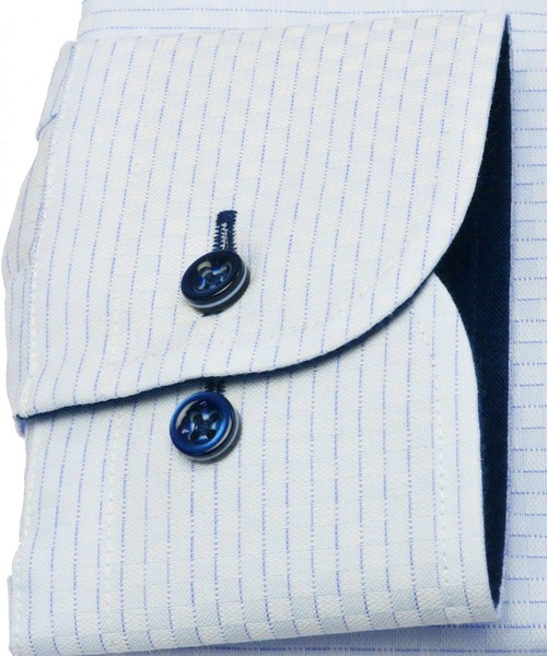 TOKYO SHIRTS(トウキョウシャツ)の「超形態安定ノーアイロン ボタンダウン 長袖ビジネスワイシャツ(ビジネスシャツ・メンズ・ブルー・首回り43cm-裄丈86cm/首回り43cm-裄丈82cm/首回り42cm-裄丈86cm/首回り42cm-裄丈82cm/首回り41cm-裄丈86cm/首回り41cm-裄丈82cm/首回り39cm-裄丈84cm/首回り39cm-裄丈80cm/首回り37cm-裄丈80cm/首回り37cm-裄丈84cm)」の3枚目の写真
