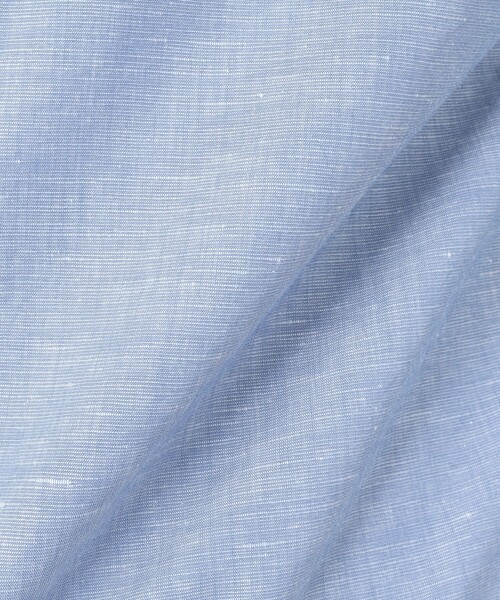 NOLLEY’S（ノーリーズ）の「リネンブレンド クジラボタンダウンシャツ（シャツ/ブラウス・メンズ・ネイビー/ブルー系その他/サックスブルー・S/M/L/XL）」の12枚目の写真