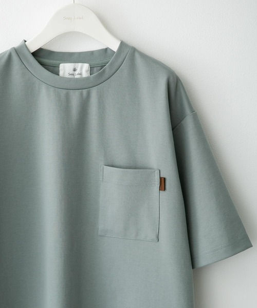 URBAN RESEARCH Sonny Label（アーバンリサーチサニーレーベル）の「ポンチポケット付ショートスリーブTシャツ（Tシャツ/カットソー・メンズ・ブラック/グレー系その他/ブラウン系その他/グリーン系その他/ホワイト/ライトカーキ/ブルー/チャコールグレー・MEDIUM/LARGE/X-LARGE）」の7枚目の写真