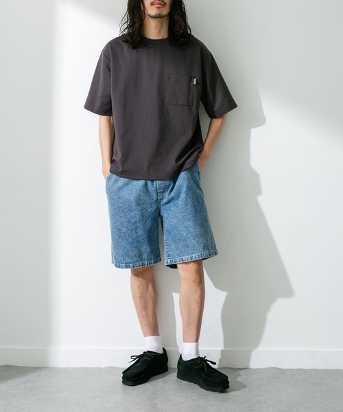 URBAN RESEARCH Sonny Label（アーバンリサーチサニーレーベル）の「ポンチポケット付ショートスリーブTシャツ（Tシャツ/カットソー・メンズ・ブラック/グレー系その他/ブラウン系その他/グリーン系その他/ホワイト/ライトカーキ/ブルー/チャコールグレー・MEDIUM/LARGE/X-LARGE）」の20枚目の写真