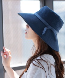 Allegretto（アレグレット）の「Attivo（アッティーヴォ）レディースウォッシャブルキャペリンハット グログランテープ付き（ハット）」