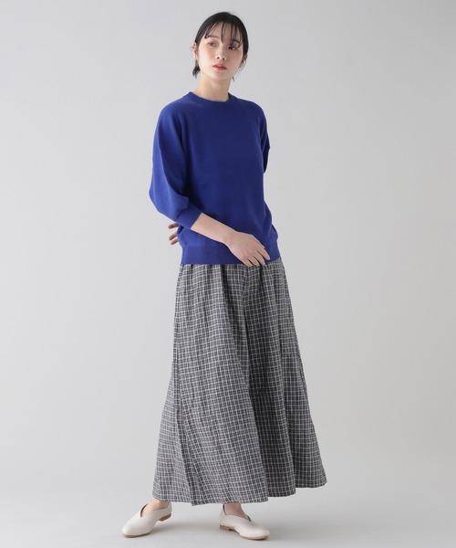ニット セーター 「natural by clip/bulbul」12ゲージドライコットンワイドプルオーバー レディース セール】《natural by clip/bulbul》12ゲージドライコットン