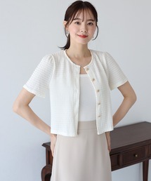 BLUEEAST（ブルーイースト）の「金ボタンジャガードトップス（Tシャツ/カットソー）」