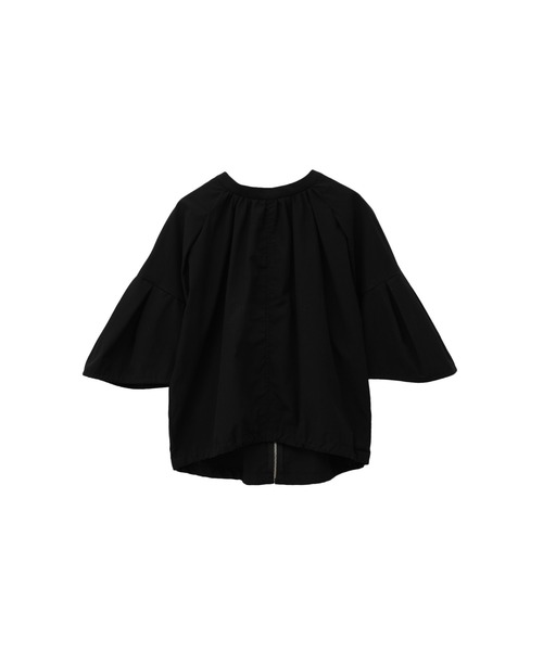 NEPLA.（ネプラ）の「＜NEPLA. (ネプラ)＞プリーツジップシャツ（シャツ/ブラウス・レディース・ブラック・1）」の8枚目の写真
