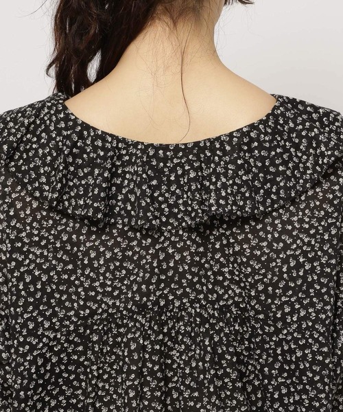 niko and...（ニコアンド）の「プレミアムコットンローンラッフルチュニック（チュニック・レディース・ホワイト/チャコール/ラベンダー/ピンク/グリーン/ブラック・FREE）」の17枚目の写真