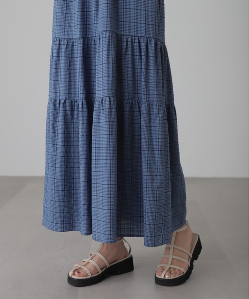 FREE'S MART(フリーズマート)の「◆コットンティアードキャミソールワンピース(ワンピース・レディース・ブルー系その他/ホワイト/ホワイト系その他/ブラック・SMALL/MEDIUM)」の5枚目の写真