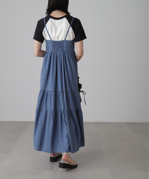 FREE'S MART(フリーズマート)の「◆コットンティアードキャミソールワンピース(ワンピース・レディース・ブルー系その他/ホワイト/ホワイト系その他/ブラック・SMALL/MEDIUM)」の8枚目の写真