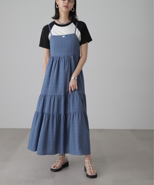 FREE'S MART(フリーズマート)の「◆コットンティアードキャミソールワンピース(ワンピース・レディース・ブルー系その他/ホワイト/ホワイト系その他/ブラック・SMALL/MEDIUM)」の10枚目の写真