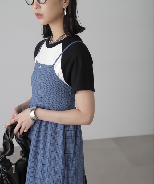 FREE'S MART(フリーズマート)の「◆コットンティアードキャミソールワンピース(ワンピース・レディース・ブルー系その他/ホワイト/ホワイト系その他/ブラック・SMALL/MEDIUM)」の12枚目の写真