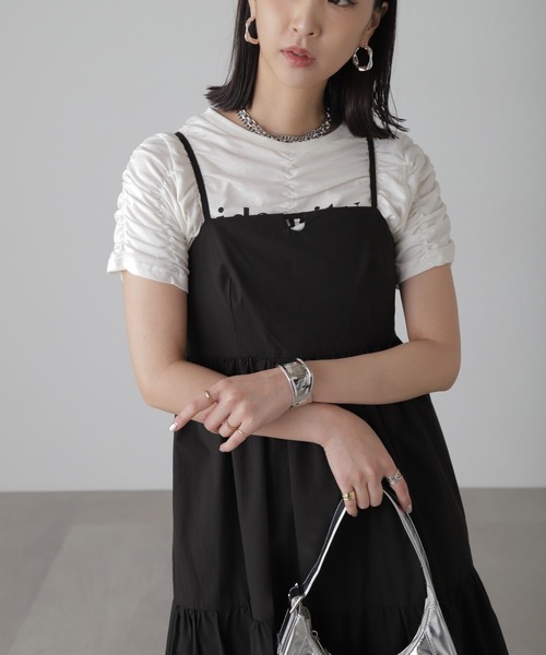 FREE'S MART(フリーズマート)の「◆コットンティアードキャミソールワンピース(ワンピース・レディース・ブルー系その他/ホワイト/ホワイト系その他/ブラック・SMALL/MEDIUM)」の17枚目の写真