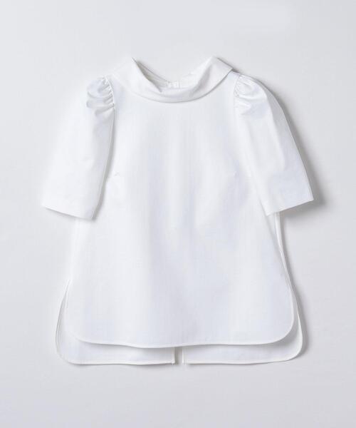 LANVIN en Bleu（ランバンオンブルー）の「ストレッチポンチロールカラーブラウス（シャツ/ブラウス・レディース・オレンジ/オフホワイト/ブラック・38）」の17枚目の写真