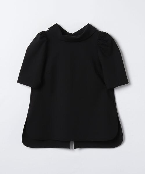 LANVIN en Bleu（ランバンオンブルー）の「ストレッチポンチロールカラーブラウス（シャツ/ブラウス・レディース・オレンジ/オフホワイト/ブラック・38）」の21枚目の写真