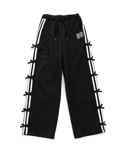 algy（アルジー）の「【ACTIVE/接触冷感/セットアップ可】りぼんラインパンツ（スウェットパンツ・キッズ・ブラック/グリーン・MEDIUM/X-SMALL/XX-SMALL/SMALL）」の8枚目の写真