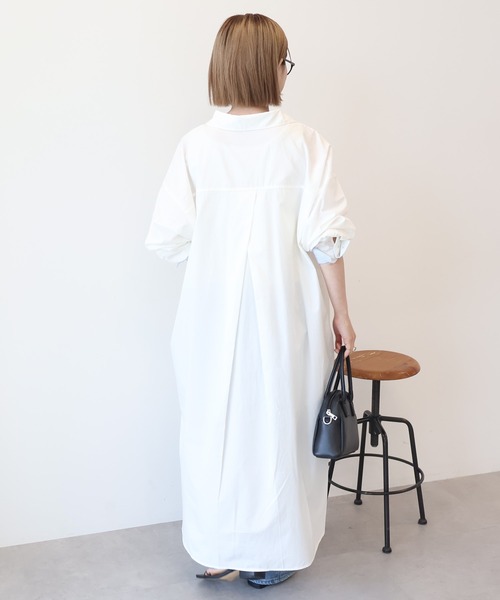 AMERICAN HOLIC（アメリカンホリック）の「UVカット綿ブロードシャツワンピース（シャツワンピース・レディース・オフホワイト/ストライプ・L/M）」の17枚目の写真