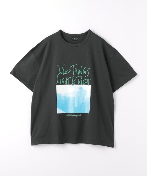 WILD THINGS(ワイルドシングス)の「<WILD THINGS> クライミング Tシャツ(Tシャツ/カットソー・メンズ・ホワイト/ダークグレー・L/XL/M)」の1枚目の写真