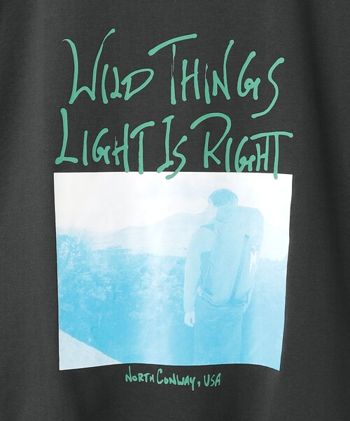WILD THINGS(ワイルドシングス)の「<WILD THINGS> クライミング Tシャツ(Tシャツ/カットソー・メンズ・ホワイト/ダークグレー・L/XL/M)」の6枚目の写真