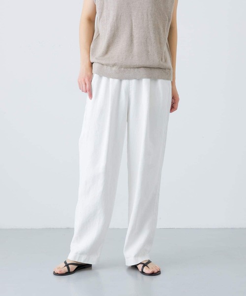 かぐれ（カグレ）の「テレデランハイカウントリネンパンツ（その他パンツ・レディース・オフホワイト/ナチュラル・FREE）」の17枚目の写真