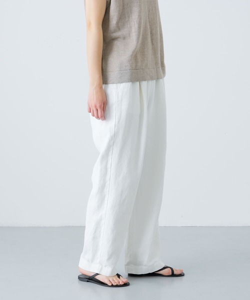 かぐれ（カグレ）の「テレデランハイカウントリネンパンツ（その他パンツ・レディース・オフホワイト/ナチュラル・FREE）」の20枚目の写真