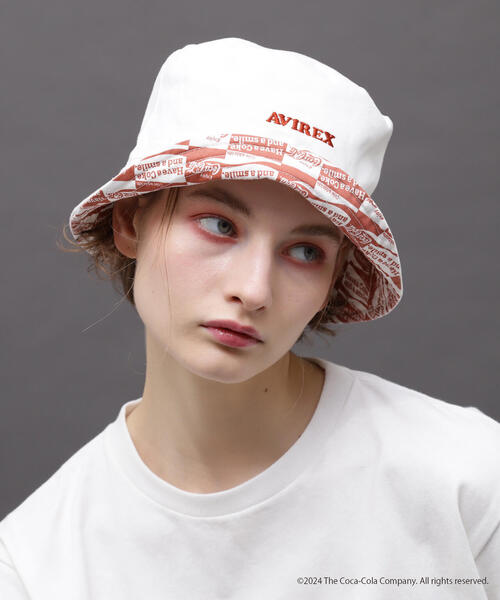 AVIREX（アヴィレックス）の「AVIREX / Coca-Cola 90'S REVERSIBLE BUCKET HAT（ハット・メンズ・ホワイト・F）」の9枚目の写真