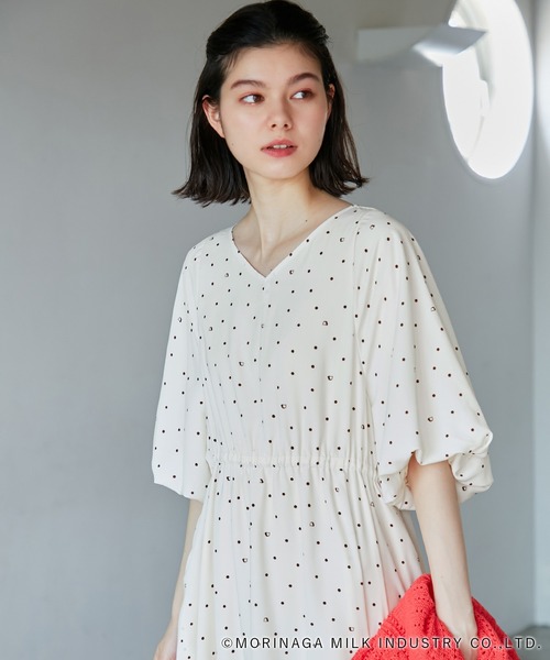 セール】【Pino meets ROPE' PICNIC】Pinoドット柄ワンピース