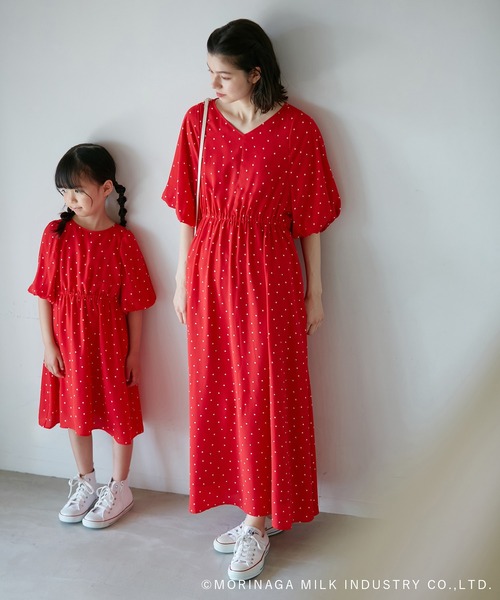 ROPE' PICNIC（ロペピクニック）の「【Pino meets ROPE' PICNIC】Pinoドット柄ワンピース（ワンピース・レディース・ホワイト系その他/ダークブラウン/レッド・38）」の13枚目の写真