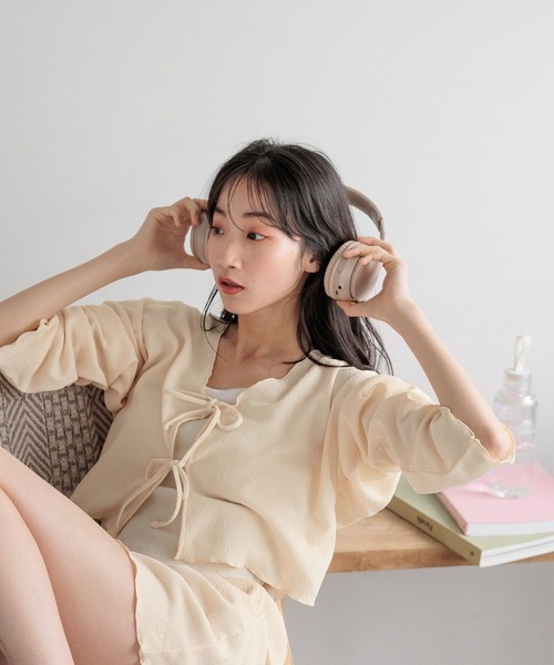 Me%（ミィパーセント）の「MPワイヤレスヘッドホン　121982（ヘッドフォン/イヤホン・レディース・チャコールグレー/ベージュ・FREE）」の4枚目の写真