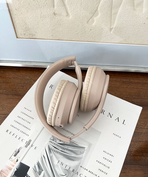 Me%（ミィパーセント）の「MPワイヤレスヘッドホン　121982（ヘッドフォン/イヤホン・レディース・チャコールグレー/ベージュ・FREE）」の12枚目の写真