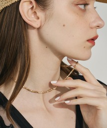 メタルビーズネックレス