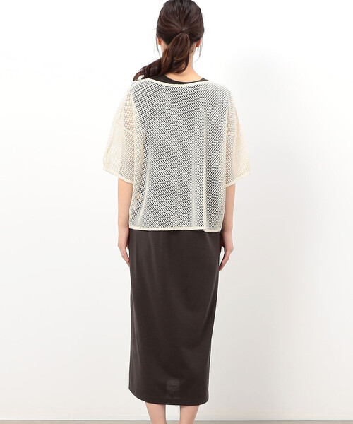 ONIGIRI（オニギリ）の「【セットアイテム】メッシュプルオーバー＋ワンピース（ワンピース・レディース・ネイビー/ブラウン・FREE）」の15枚目の写真