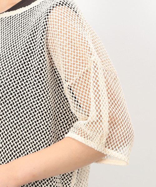 ONIGIRI（オニギリ）の「【セットアイテム】メッシュプルオーバー＋ワンピース（ワンピース・レディース・ネイビー/ブラウン・FREE）」の17枚目の写真