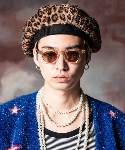 glamb（グラム）の「Leopard Beret / レオパードベレー（ハンチング/ベレー帽・メンズ・ブラック/ベージュ・FREE）」の8枚目の写真
