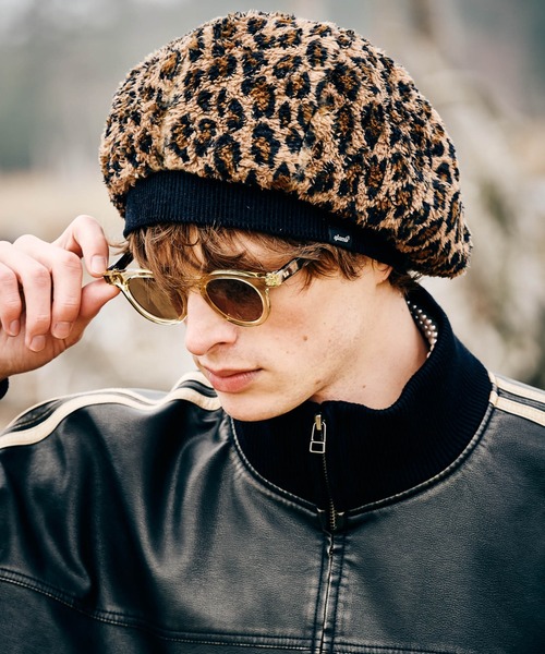 glamb（グラム）の「Leopard Beret / レオパードベレー（ハンチング/ベレー帽・メンズ・ブラック/ベージュ・FREE）」の22枚目の写真