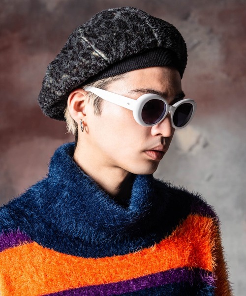 glamb（グラム）の「Leopard Beret / レオパードベレー（ハンチング/ベレー帽・メンズ・ブラック/ベージュ・FREE）」の5枚目の写真