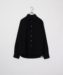 MMMM/ウーブンワッフル レギュラーカラーシャツ